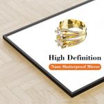 DUMOS Full Length Floor Mirror with Aluminum Stand