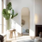 Tall Arched Full-Length Mirror with Stand