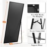 DUMOS Full Length Floor Mirror with Aluminum Stand