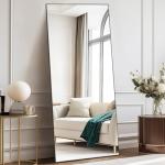 DUMOS Full Length Floor Mirror with Aluminum Stand
