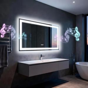 Olyvren 48"x28" LED Bathroom Mirror with Bluetooth