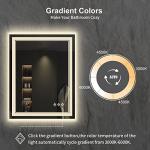 VanPokins 24x32 Inch Dimmable LED Bathroom Mirror