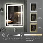VanPokins 24x32 Inch Dimmable LED Bathroom Mirror