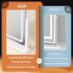 LED Vanity Mirror with Lights and Magnification