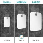 Fogless Shower Mirror with Razor Holder - 6x8in