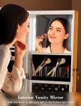 Nicetree 360° Swivel Jewelry Cabinet with Mirror