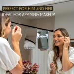 Fogless Shower Mirror with Removable Razor Holder