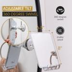 Fogless Shower Mirror with Removable Razor Holder