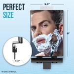 Fogless Shower Mirror with Adhesive Hook and Squeegee