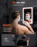 Heated Fogless Shower Mirror with Dimmable Lights