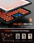 Heated Fogless Shower Mirror with Dimmable Lights