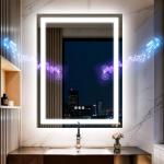Olyvren 24"x32" LED Bathroom Mirror with Bluetooth