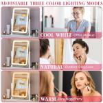 ROLOVE LED Vanity Mirror with Touch Control Lights