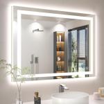 40X30 Dimmable LED Backlit Bathroom Mirror