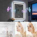 Olyvren 24"x32" LED Bathroom Mirror with Bluetooth