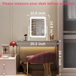 ROLOVE LED Vanity Mirror with Touch Control Lights