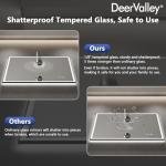 DeerValley 32" x 40" Smart LED Bathroom Mirror