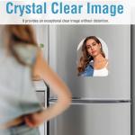 JODFIAT Magnetic Semicircle Wall Mirror - 5.12x7.09 Inch