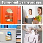 JODFIAT Magnetic Semicircle Wall Mirror - 5.12x7.09 Inch