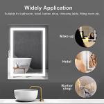 36x28 Inch LED Bathroom Mirror with Anti-Fog