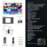 32-Inch Waterproof Smart Mirror TV with Voice Assistant