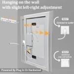 Olyvren 40"x28" LED Bathroom Mirror with Bluetooth