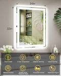 Callsky 24x32 LED Backlit Bathroom Mirror