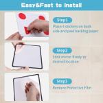 Fog-Free Shower Mirror with 3M Adhesive Black Frame