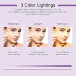 Deweisn Portable Lighted Makeup Mirror with 72 LEDs