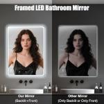 Smart Vanity Mirror with Touchscreen TV and LED Lights