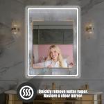 Smart Vanity Mirror with Touchscreen TV and LED Lights