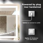 Hivone 40X30 LED Smart Bathroom Mirror