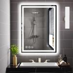 Dimmable LED Bathroom Mirror with Anti-Fog Feature