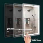 Dimmable LED Bathroom Mirror with Anti-Fog Feature