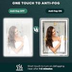 Dimmable LED Bathroom Mirror with Anti-Fog Feature