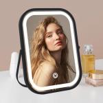LED Travel Makeup Mirror with Touch Screen Lights
