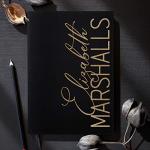 Custom Royal Blue Leather Journal - 12 Designs