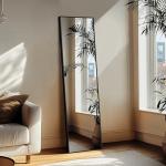 Delma Black Full Length Standing Mirror, 56x15