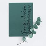 Custom Royal Blue Leather Journal - 12 Designs