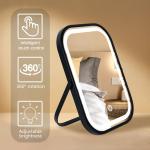 LED Travel Makeup Mirror with Touch Screen Lights