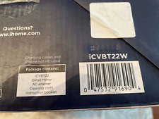 iHome Adjustable Vanity Mirror with Bluetooth and LED