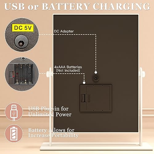 ROLOVE Illuminated Vanity Mirror with Smart Touch Control