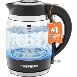 Chefman 1.8L Electric Kettle with Auto Shut Off