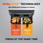 Ninja DZ201 Foodi 2-Basket Air Fryer, 8-Quart