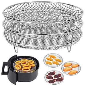 Stackable 8-Inch Air Fryer Racks - 3 Layers