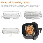 8-Inch Stainless Steel Stackable Air Fryer Rack