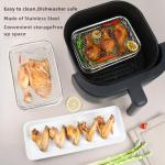 8-Inch Stainless Steel Stackable Air Fryer Rack