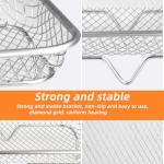 8-Inch Stainless Steel Stackable Air Fryer Rack