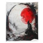 Ninja 50" x 60" Red Sun Samurai Fleece Blanket