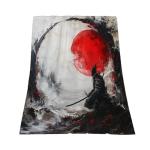 Ninja 50" x 60" Red Sun Samurai Fleece Blanket